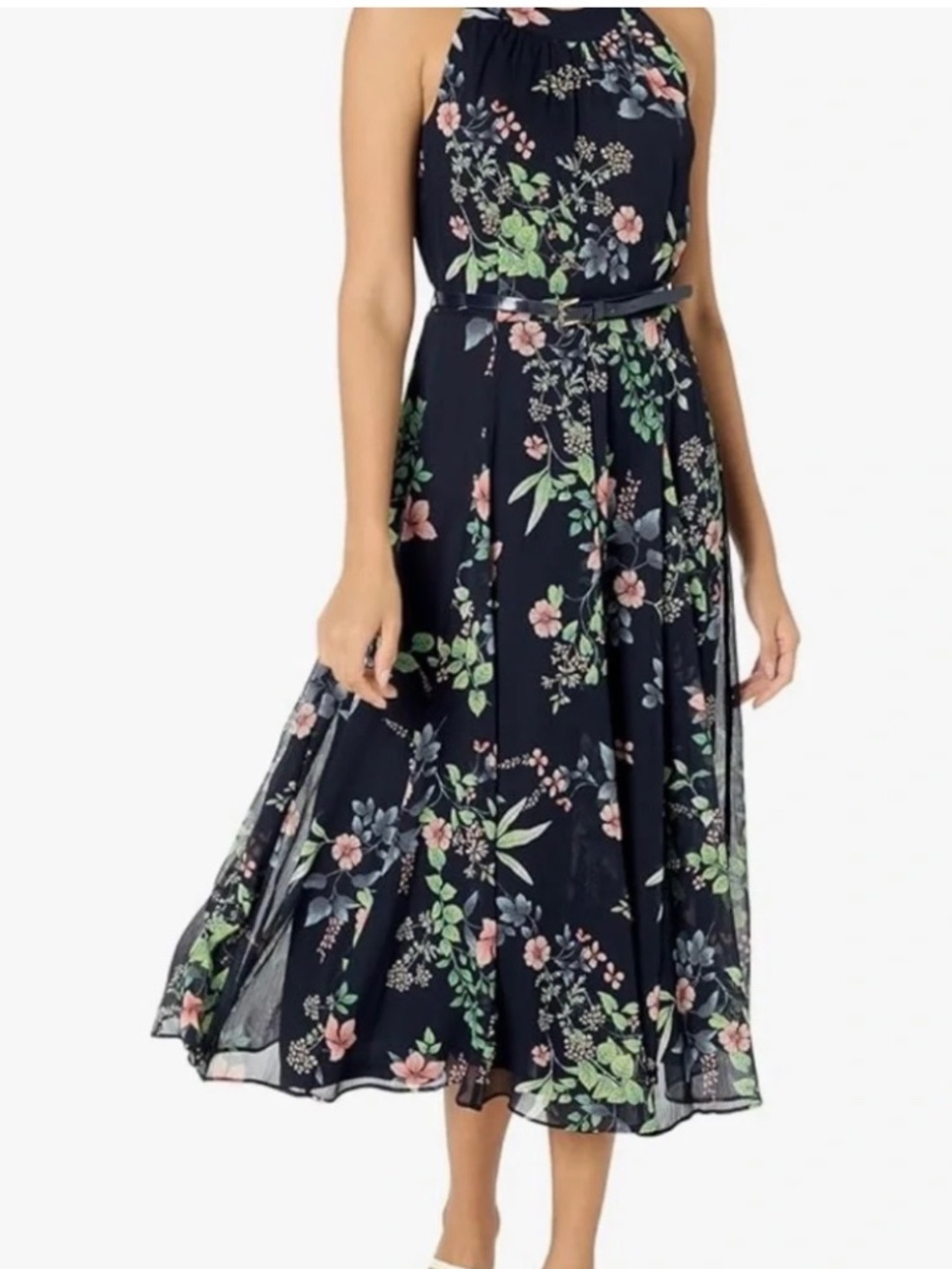 Tommy Hilfiger Floral Halter Maxi  Dress